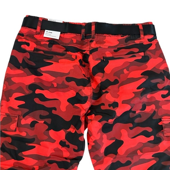 Y2K V.I.P. Juniors Size 19/20 Camo Military Cargo Pocket Jogger Pants NWT - Picture 14 of 17